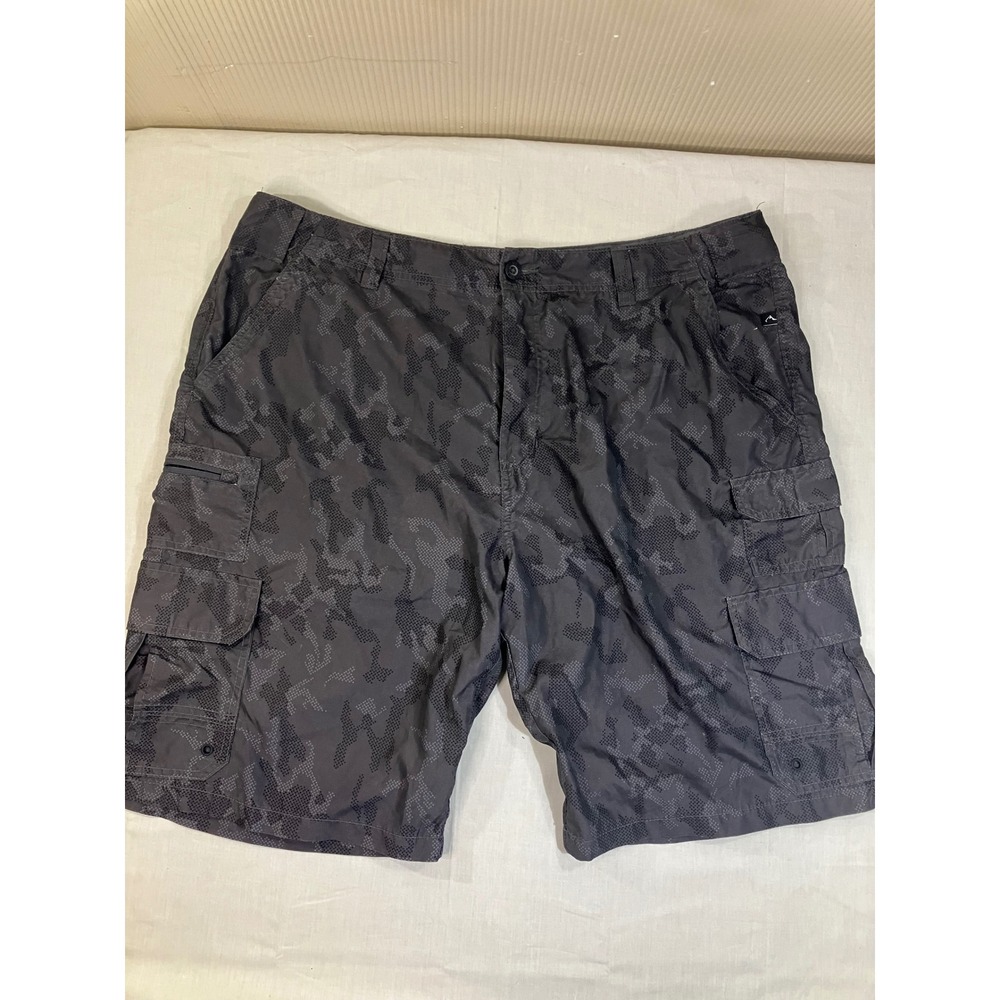 Denali Mens Gray Digital Camo Cargo Shorts Size 40 Hiking Tactical Outdoor‎